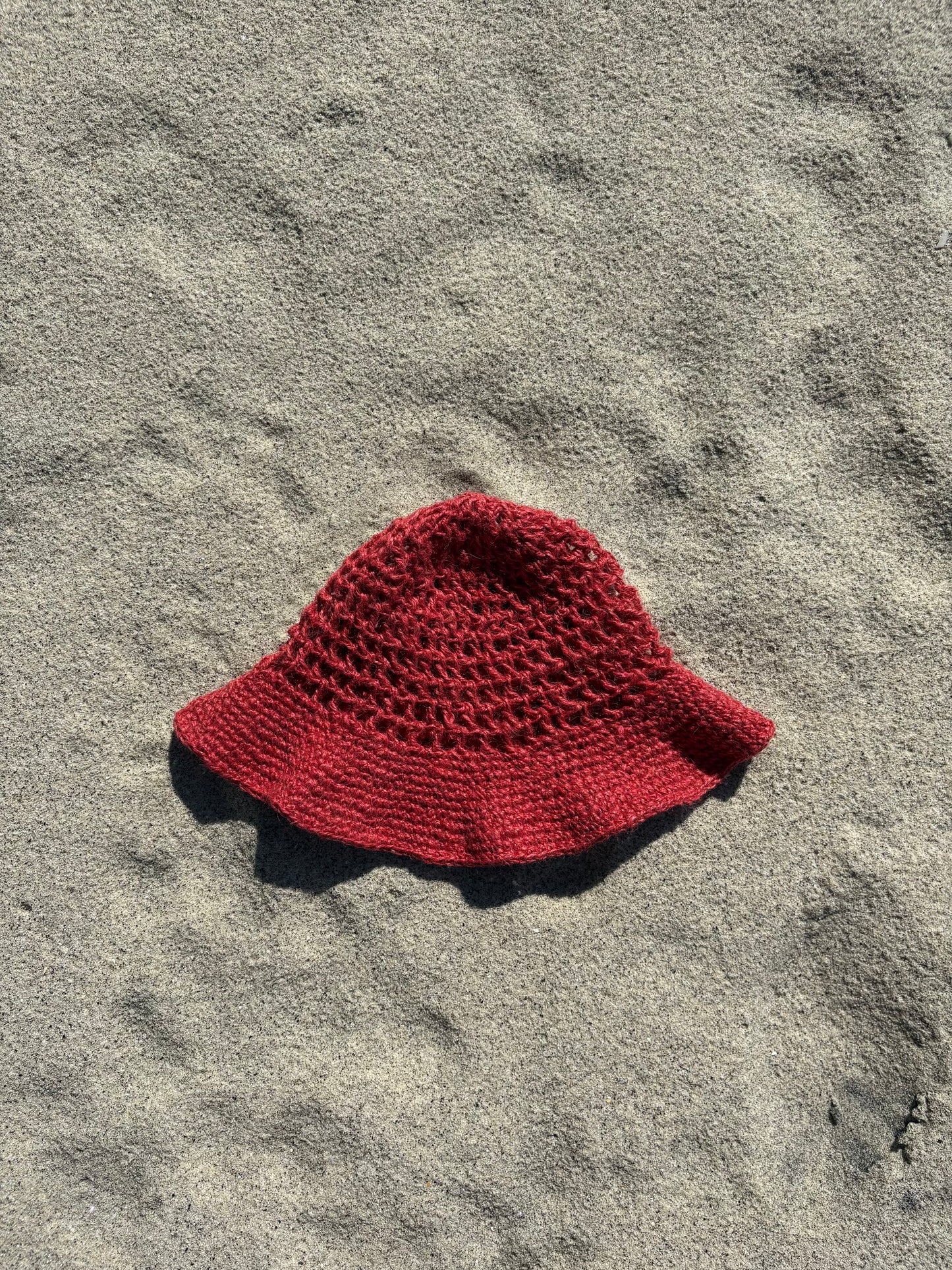 Sombrero Crochet Cadeneta - Cereza