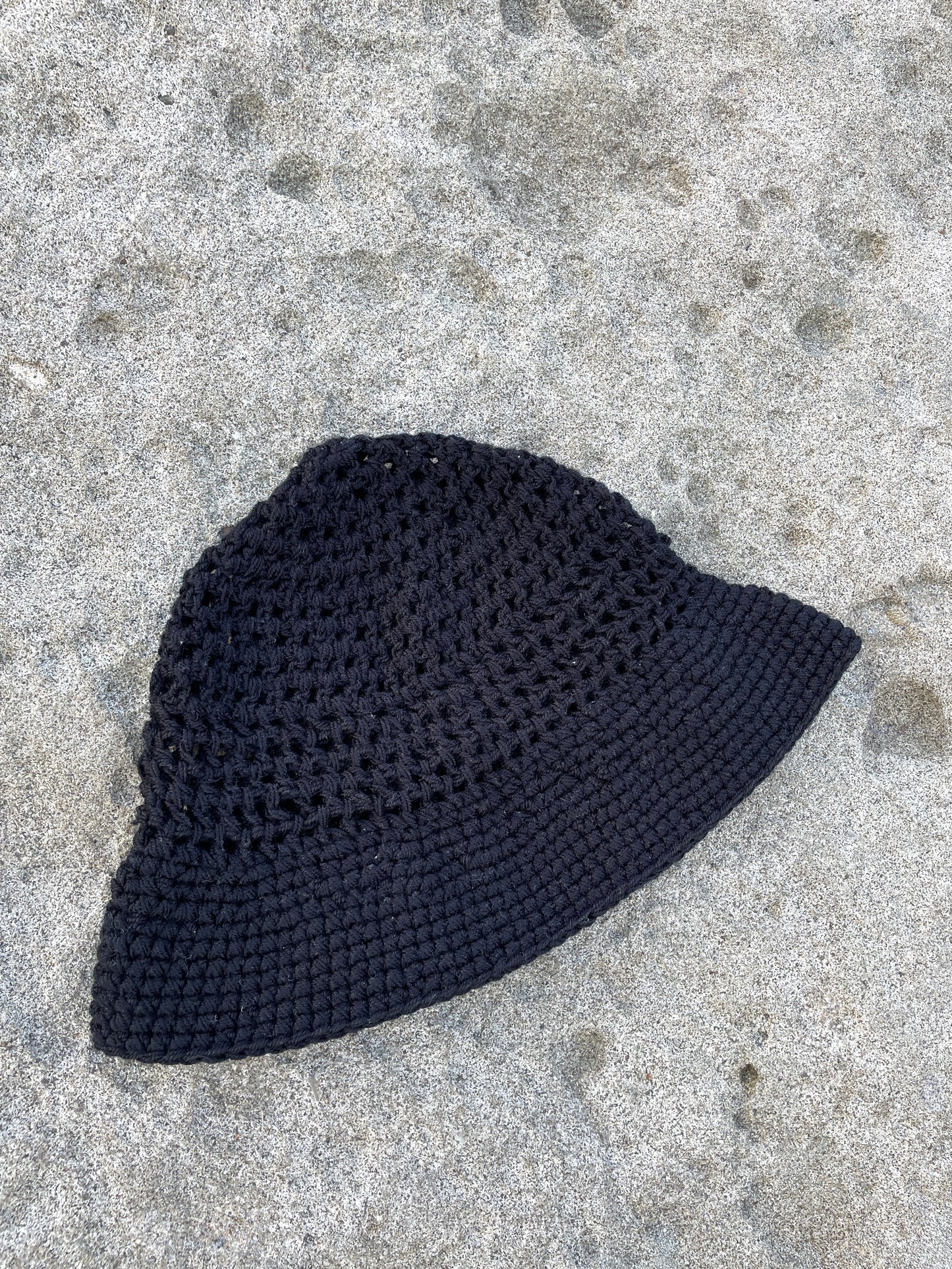 Sombrero Crochet Cadeneta - Negro